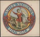 Photo:Baltimore MD Smith Nicodemus 1873 Excelsior Flag Trade Label