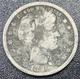 1896 S Barber Silver Quarter San Francisco Mint Key Date 90% Silver