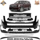 Front Bumper Cover Paintable & Grille Assembly Kit For 2020-2022 Kia Telluride