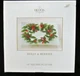 New Beautiful Block Crystal Holly Berries Christmas Platter 14"