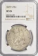 1877-S TRADE DOLLAR ~ LUSTER PEEKING THRU! NGC XF45!