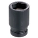 1PC GREY PNEUMATIC 908MG 1/4" Drive x 8mm Magnetic Standard Impact Socket
