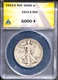 1923-S 50c Silver Walking Liberty Half-dollar G-4 ANACS # 7577359 + Bonus