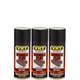 VHT Paint VHTSP201 (3-PACK); Wrinkle Plus 11oz Aerosol Black 350&deg;F Intermittent
