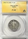 1917-S Type 1 Standing Liberty Quarter : ANACS F15