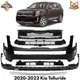 Front Bumper Cover Paintable & Grille Assembly Kit For 2020-2022 Kia Telluride