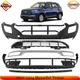 Front Bumper Cover Primed Plastic & Bumper Grille For 2020-2024 Hyundai Venue