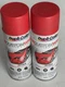 2 DUPLI-COLOR CWRC795 CUSTOM MATTE PERFORMANCE RED REMOVABLE COATING AUTO PAINT