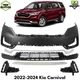 Front Bumper Cover Primed Plastic & Fog Lights Cover For 2022-2024 Kia Carnival