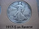 1917-S REV VF   BETTER DATE WALKING LIBERTY SILVER HALF DOLLR-L1383