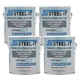 STEEL-IT 1050G Stainless Steel Polyurethane Coating - Light Gray - 4 Pack Gallon