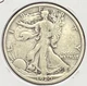 1920-D WALKING LIBERTY SILVER HALF DOLLAR GRADES FINE  ACTUAL COIN SM2604