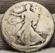 1917 S Obverse Walking Liberty Half Dollar - 90% Silver - Album Filler - WL-17s