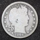 1896-S Barber Quarter Coin - NICELY CIRCULATED - **LOW 188,039 Mintage!!!**