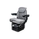 Uni Pro 1061 Air Suspension Seat And Integrated Swivel | 12-Volt | Black/Gray