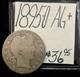 1895-O Barber Silver Half Dollar (AG+) About Good Condition! ENN Coins