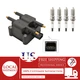 1pcs Ignition Coil and 4pcs Spark Plug For 2001-2010 Chrysler PT Cruiser 2.4L