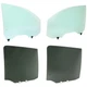 Set of 4 Door Glasses Front & Rear Left-and-Right Left Right for Nissan TITAN