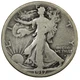 1917-S Obverse MM Walking Liberty Half Dollar 50c VG+ Better Early Date