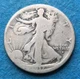1917-S OBVERSE WALKING LIBERTY HALF DOLLAR. FREE SHIPPING. -c