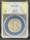 1920-D Walking Liberty Half Dollar ANACS VG8 Details Better Date Hole Filler