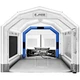 EJAEE Portable 12'x12'x10' Inflatable Oxford Fabrics Paint Booth w/Blowers