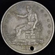 1873-P $1 TRADE DOLLAR ✪ XF EXTRA FINE DETAILS ✪ SILVER COIN HOLED HOLE◢TRUSTED◣