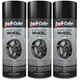 Duplicolor HWP108 (3-Pack) Hi-Performance Wheel Paint, Gloss Black, 12oz Aerosol