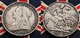 1897 Solid Silver Antique Queen Victoria Crown Coin Juventus Vintage Old London
