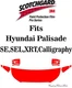 3M Scotchgard Paint Protection Film Pro Series Fits 2023 2024 Hyundai Palisade