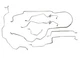 1983-87 Grand National Complete Prebent Brake Line Kit Galfan Coated Steel