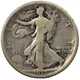 1917-S Obverse Walking Liberty Silver Half Dollar 50c Very Good VG+ #S3