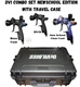 Devilbiss Dv1 3 Gun Combo  w/ Black Cups w/ Travel Case