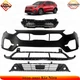 Front Bumper Cover Primed Plastic & Grille Assembly Kit For 2020-2022 Kia Niro