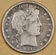 1892-s Barber Half Dollar.  Liberty mostly Visible.  About Fine.  197668
