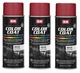SEM COLOR COAT FIRETHORN RED Vinyl Spray Auto Paint Car SEM 15113 (3 Pack)