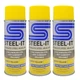 STEEL-IT 1400D Polyurethane Protective Spray  12oz Can Yellow 3 Pack