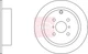 Brake Disc Rear Solid Braking 269mm Outer Diameter Fits Toyota APEC DSK2183