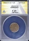 1914 D 1c Lincoln Wheat Cent ANACS F 15 Details