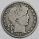 1897-o Barber Half. "LI-TY"  of  Liberty is Visible.  VG.  209225