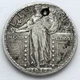 1917-S Type 2 25C Standing Liberty Quarter: Holed