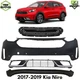 Front Bumper Cover Primed Plastic & Grille Assembly Kit For 2017-2019 Kia Niro