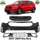 Front Bumper Cover Primed Plastic & Grille Assembly Kit For 2017-2019 Kia Niro