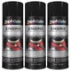 Duplicolor DE1613 (3-Pack), Engine Enamel Paint, Gloss Black, 12 oz Aerosol
