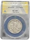 1917-D rev Walking Liberty Half Dollar EF 40 Details ANACS