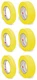 3M 3 Rolls Ea 06652 3/4" 06654 1-1/2" Yellow Automotive Refinish Masking Tape
