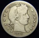 1914-S BARBER SILVER QUARTER, GRADE IS GOOD, SCARCE LOW MINTAGE DATE