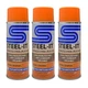 STEEL-IT 1350D Polyurethane Protective Spray  12oz Can Orange 3 Pack