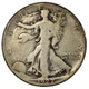 1927-S Walking Liberty Silver Half 50c Very Good VG+