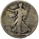 1920-D Walking Liberty Silver Half Dollar 50c Very Good VG+
